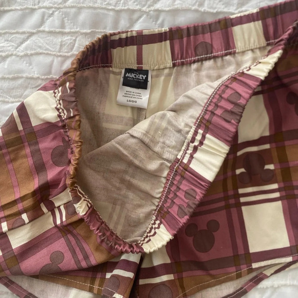 Mickey Mouse Plaid Boxer Shorts - Picture 2 of 3